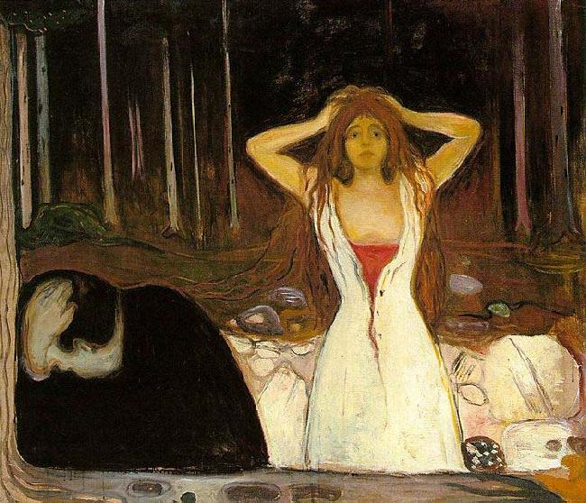 Edvard Munch Ashes oil painting image